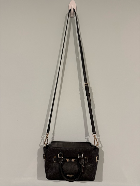 Coach Handbags - Black Coach Leather Crossbody Satchel